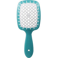 Щітка для волосся бірюзова з білим Superbrush Janeke