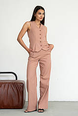 Штани RiMari Жерона-льон БР 0325 42 Бежевий (21916)