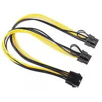 Кабель-перехідник для живлення відеокарти 8+8P->6P