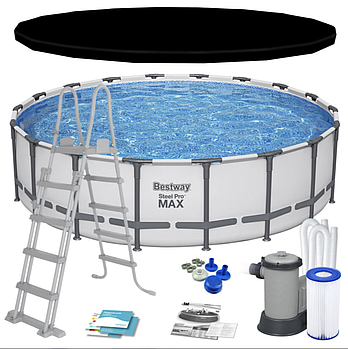 Каркасний круглий басейн 26000 літрів Bestway 561FJ 549x132 см З фільтр-насосом на 5678 л/год.