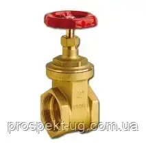 Засувка Ду32 (1 1/4") латунна різьбова В-В, фото 1