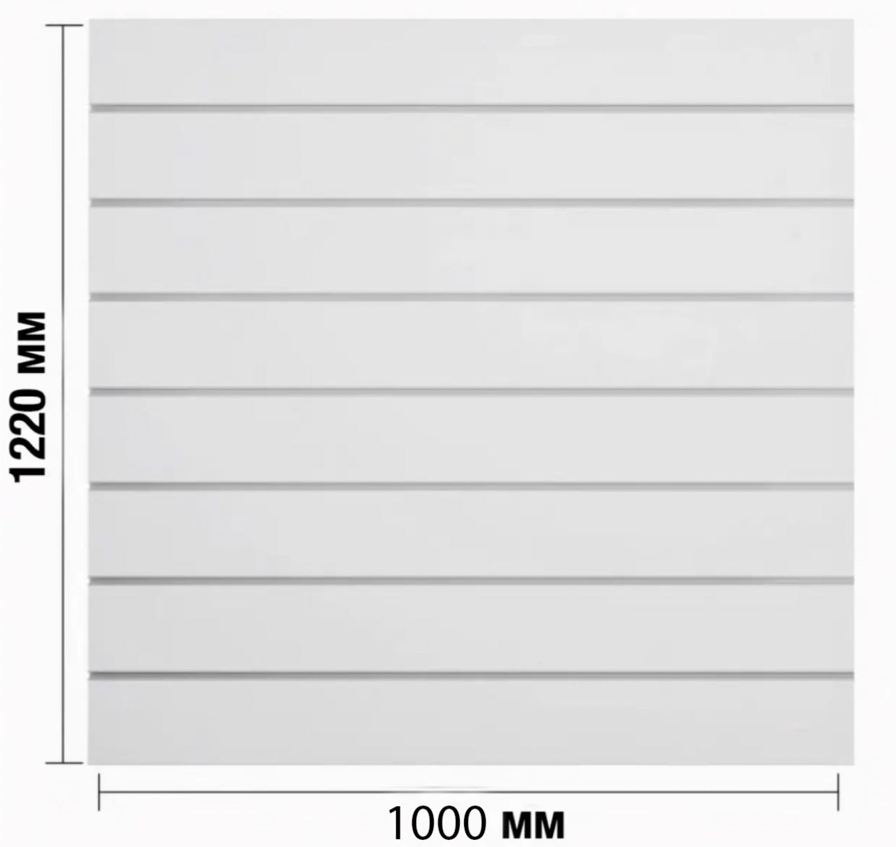 Економ панель 1220×1000мм, без вставки
