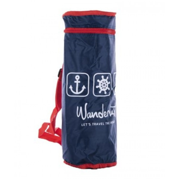 Термосумка для пляшки обʼємом 2л 35*12см із ручкою через плече TL00234 Синя, фото 1