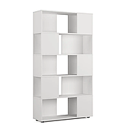 Стелаж полиці для книг та декору з дверцятами LA-0002 Moreli. Білий