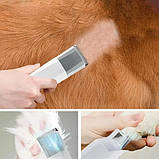 Набір для грумінгу 7в1 машинка для стрижки тварин та насадка на пилосос для вичісування PetChois Білий, фото 6