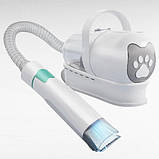 Набір для грумінгу 7в1 машинка для стрижки тварин та насадка на пилосос для вичісування PetChois Білий, фото 7