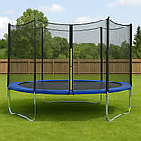 Батут FunJump 252 см захисна сітка, 8 футів дитячий стрибковий, фото 3