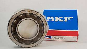 Підшипник 7207-BECBP SKF (46207) розміри: 35*72*17 кульковий радіально упорний