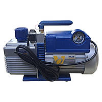 Вакуумний насос ( двоступеневий )VALUE NEW VI 240 - R32 ( 2х ступ. 100 л/хв ) з манометром горизонт