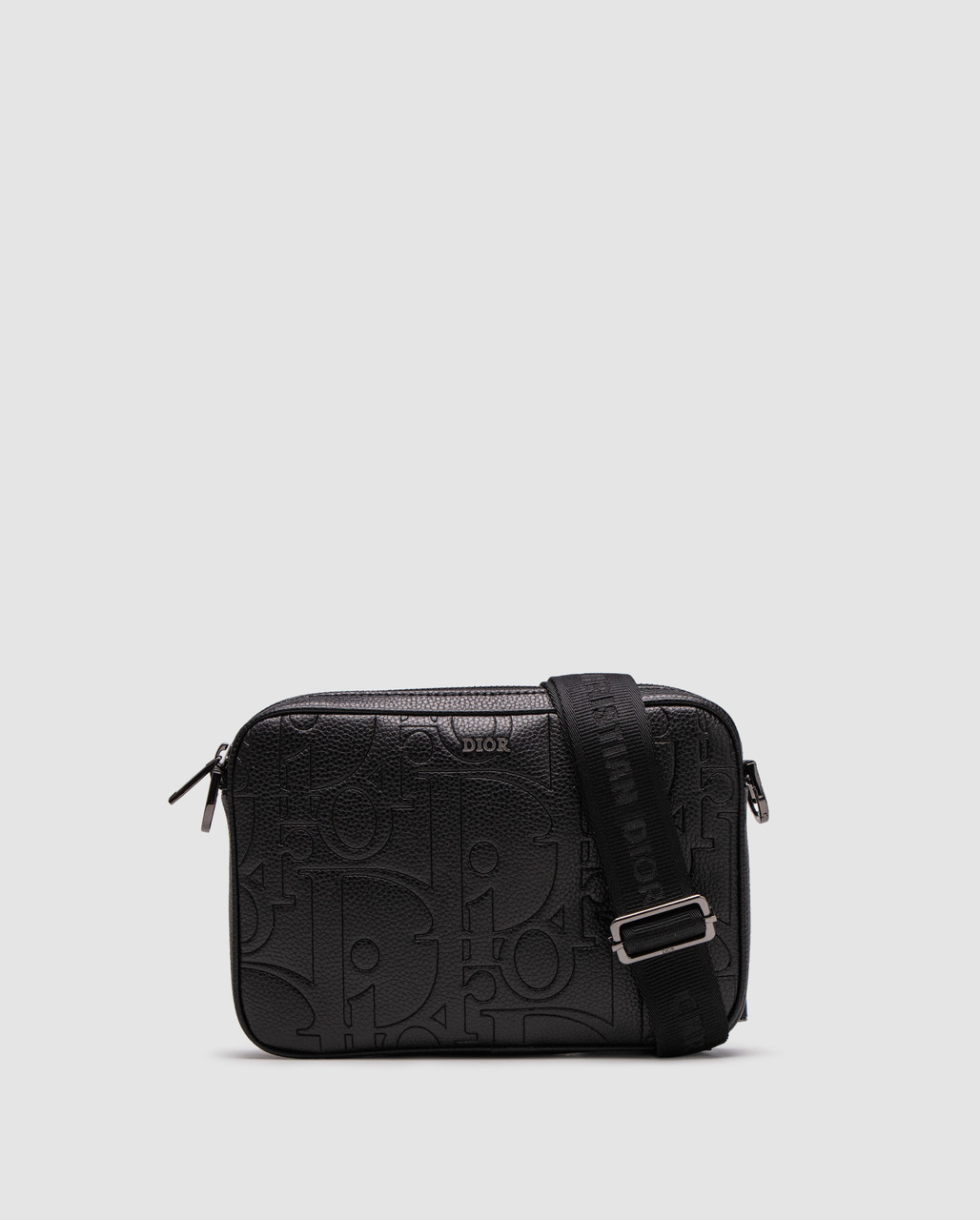 🦁 Dior Saddle Triple Pouch Black Grained Leather 23 х 16 х 5 см, фото 1