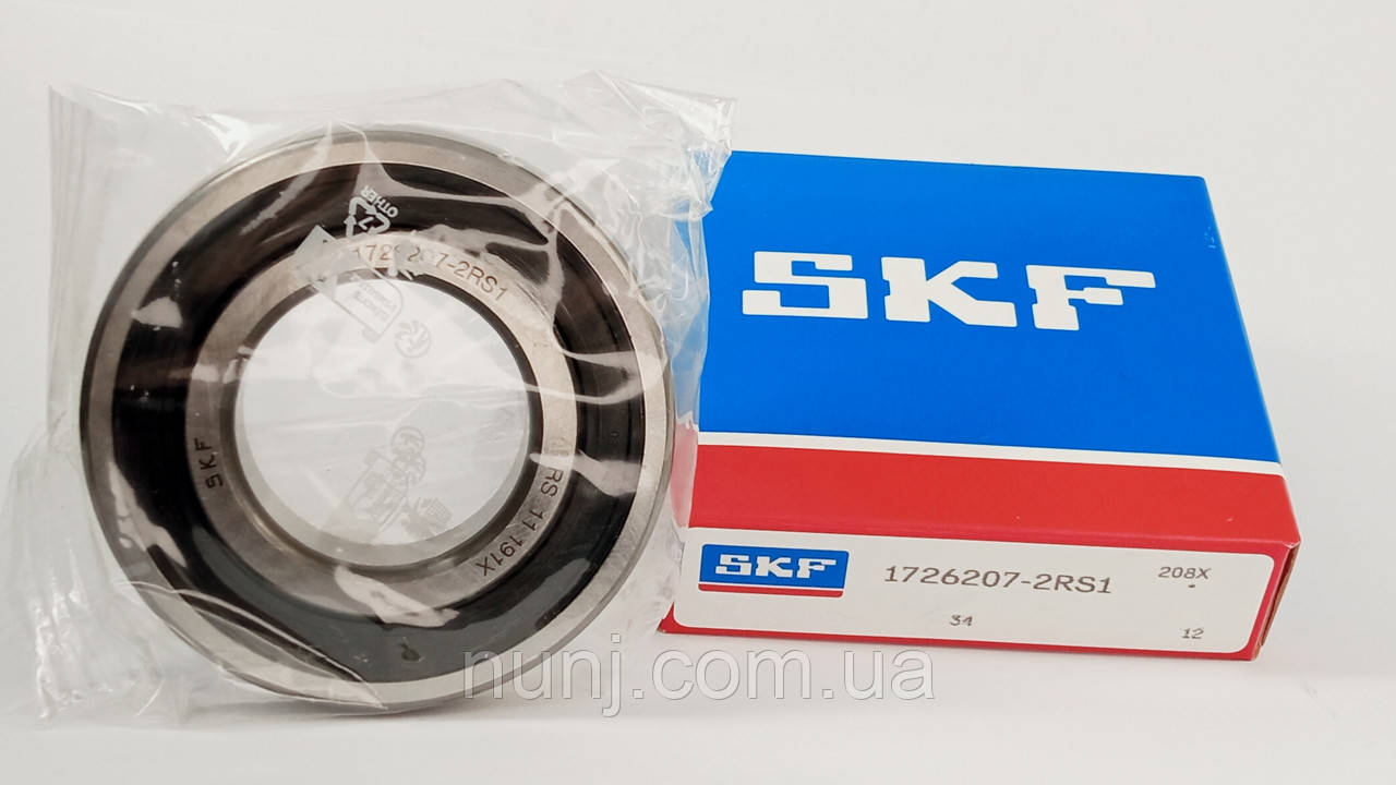 Підшипник 1726207-2RS1 SKF (580207) розміри: 35*72*17 кульковий радіальний закритий, фото 1