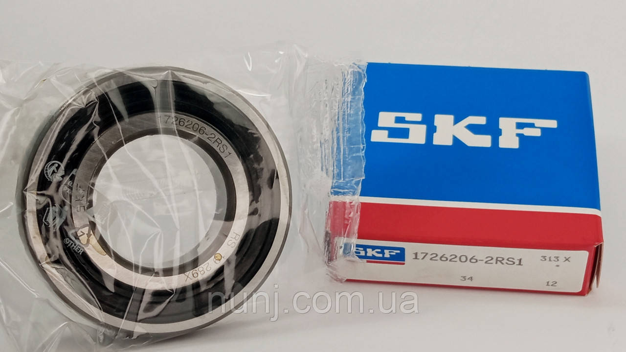Підшипник 1726206-2S1 SKF (580206) розміри: 30*62*16 кульковий радіальний, фото 1