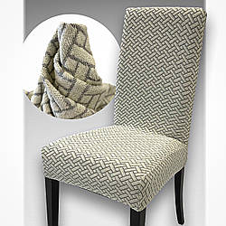 Чохол на стілець. PALE Туреччина. Молочний (Підвищена щільність 290 гр/м²)