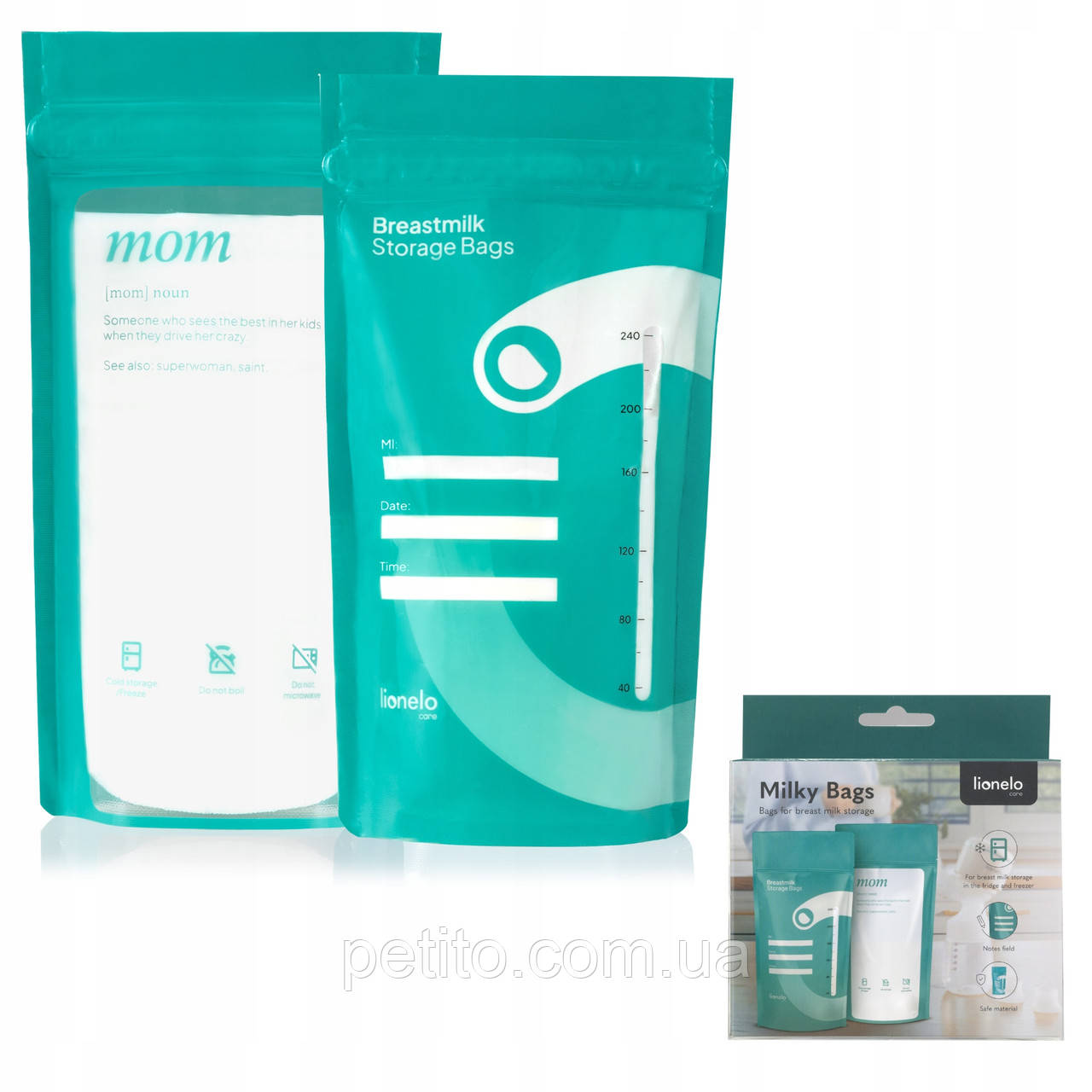 Пакети для зберігання молока Lionelo MILKY BAGS, 30 шт, фото 1