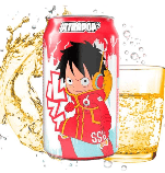 Газований напій Ultrapop One Piece Soda Luffy Lemon Strawberry 330мл, фото 2
