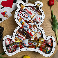 Сладкий бокс мишка Подарочный бокс со сладостями Коробка со сладостями на день рождения Подарочный набор для ребенка