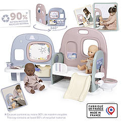 Ігровий центр Smoby Toys Baby Care Дитячий центр по догляду за лялькою Бебі Кер 5 в 1 7600240308