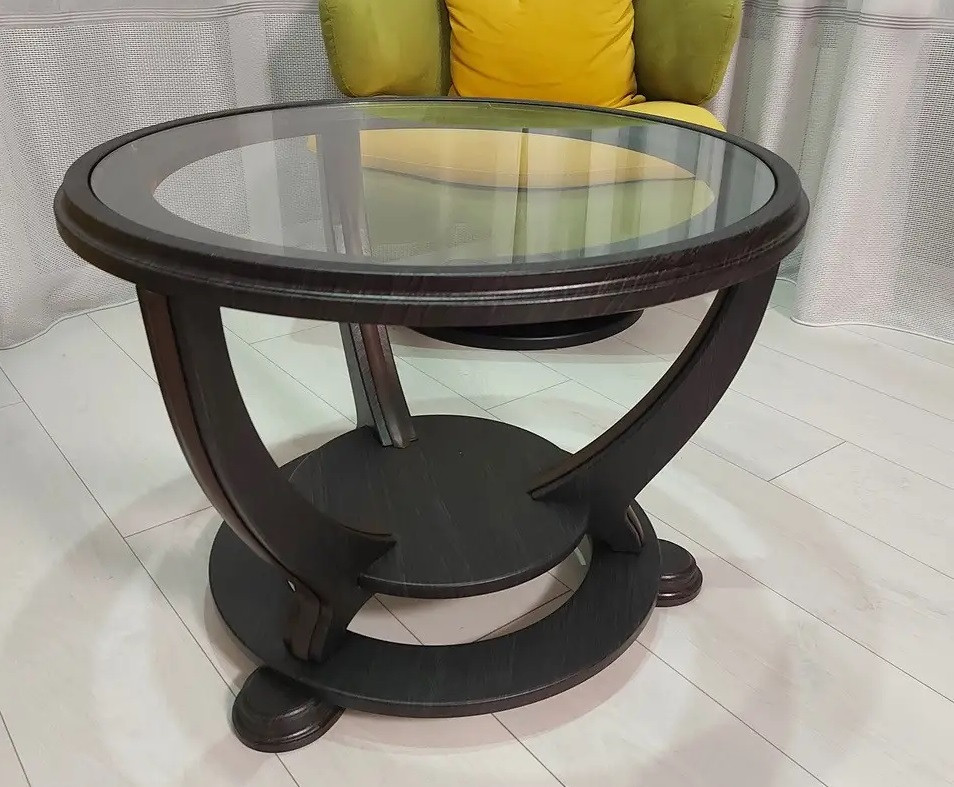 Стіл журнальний зі скляною стільницею Фора МС —21 Антонік, колір на вибір