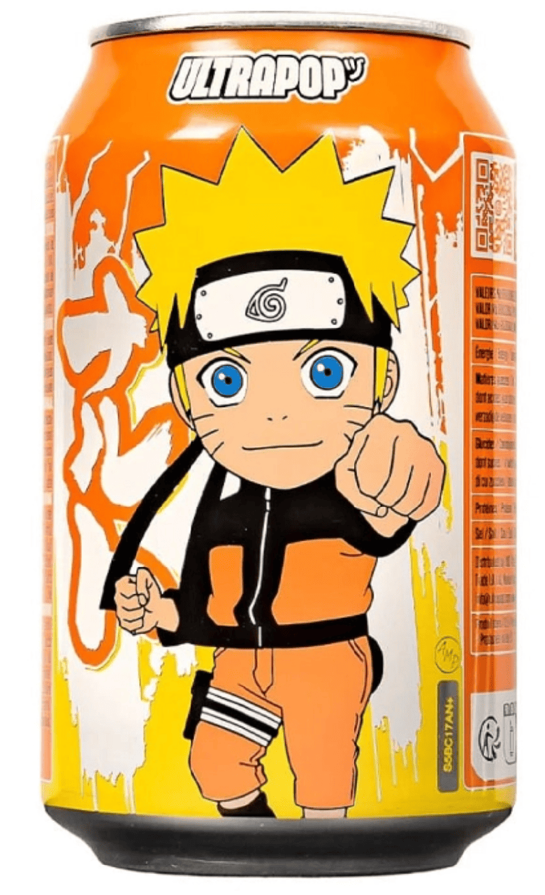 Напій Ultrapop Ice Tea Ninja Naruto Orange 330мл, фото 1