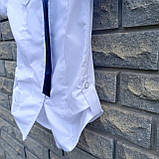 Блуза біла з синьою краваткою, Туреччина, фото 7