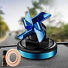 Ароматизатор в авто із сонячною панеллю та обертовою лопаттю Бант Синій, фото 7