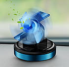 Ароматизатор в авто із сонячною панеллю та обертовою лопаттю Бант Синій, фото 2