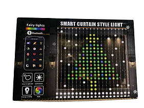 Світлодіодна гірлянда-штора SFK 08 3*2M управління з додатком на телефон APP BT USB