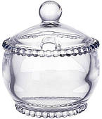 Цукорниця скляна "Bauble Glass" 10х11см з кришкою