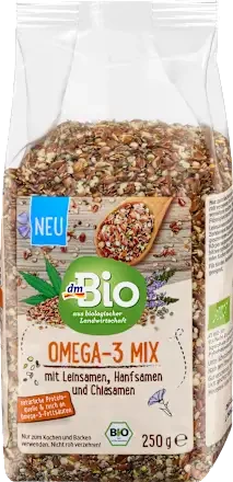 Органічний мікс dm Bio Omega-3 Mix, 250 гр