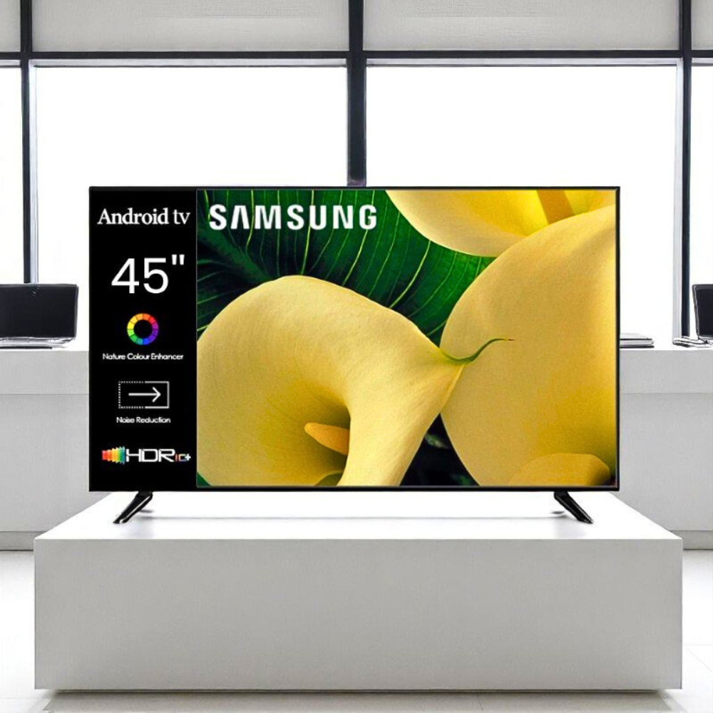 Телевізор 45 дюймів Samsung з кронштейном Плазмовий LED телевізор 4K UHD Smart TV Wi-Fi Android 14 Bluetooth, фото 1