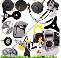 Мотокоса BESTEN BE0002867 3.75 кВт 5 л.с с с бензиновым двухтактным мотором для кошения травы и сорняков