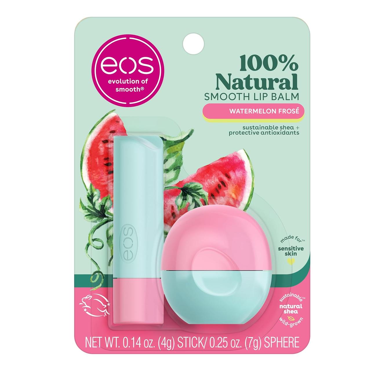 Набір для губ eos FlavorLab Lip Balm Stick and Sphere Watermelon Кавун