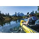 💙Надувний човен-байдарка двомісна Intex 68307 "EXPLORER-K2 KAYAK" кайак з 2 веслами та ручним насосом, Жовтий, фото 8