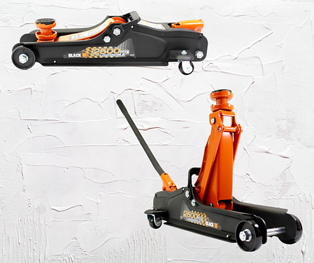 Гідравлічний домкрат Black 2,5 т низькопрофільний гідравлічний домкрат, фото 1