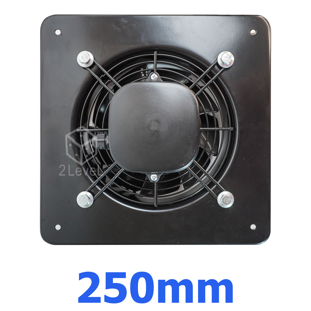 Вентилятор фортечний у квадратній рамі WO-K 250 Витяжний осьовий вентилятор QuickAir Настінний вентилятор 250 мм, фото 1