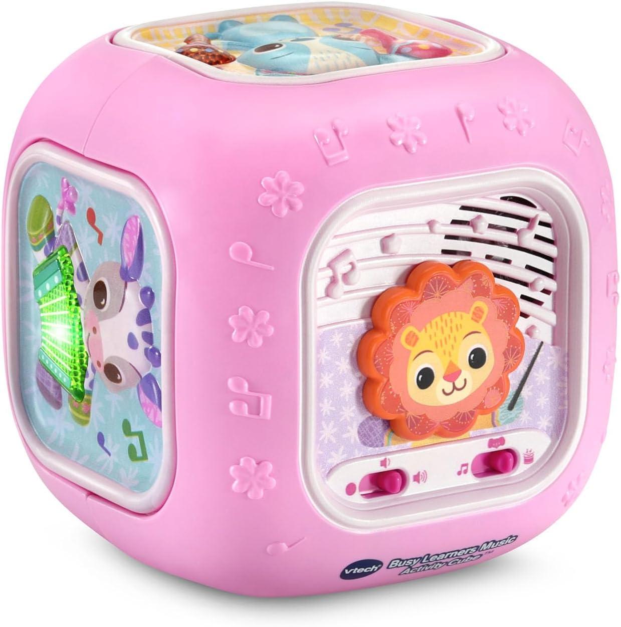 Інтерактивний розвиваючий кубик для розвитку VTech Baby Busy Learners Music Activity Cube, Pink Рожевий