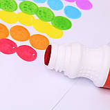 Пальчикові маркери DOT набір для творчості точкові, пальчикові фарби для малювання та живопису на водній основі, 8 кольорів, фото 2