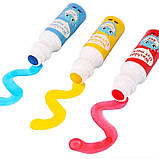 Пальчикові маркери DOT набір для творчості точкові, пальчикові фарби для малювання та живопису на водній основі, 8 кольорів, фото 3