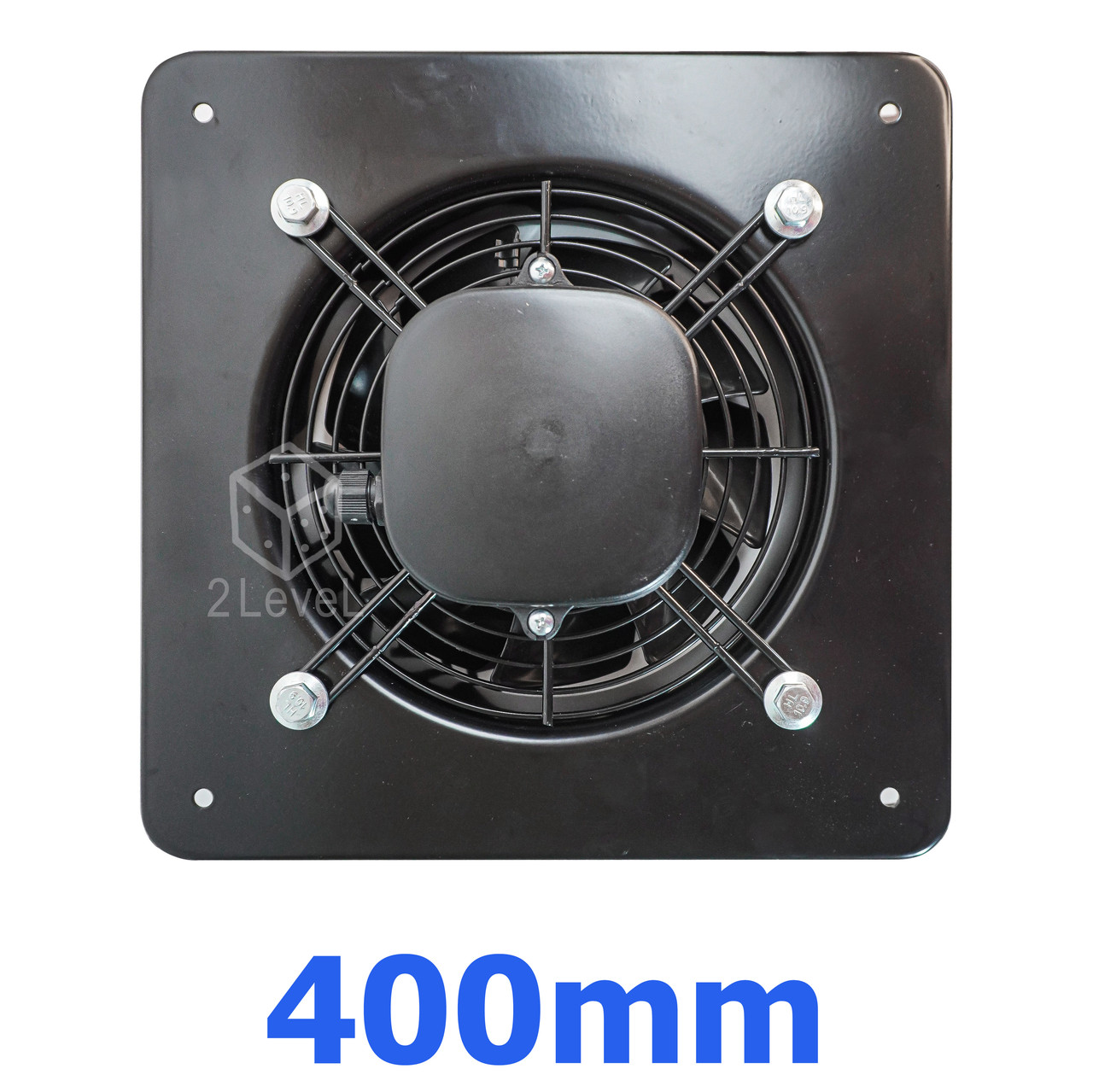 Вентилятор фортечний у квадратній рамі WO-K 400 Витяжний осьовий вентилятор QuickAir Настінний вентилятор 400 мм, фото 1