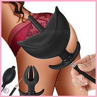 Анальний розширювач надувний пелюстки, анальна пробка з грушею, Стимулятор ануса, інтимні іграшки