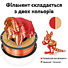 Філамент (пластик для 3D-принтера) PLA Dual-Silk HC116 Kingroon 1,75 мм 1 кг Red-Golden, фото 4