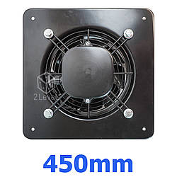 Вентилятор фортечний у квадратній рамі WO-K 450 Витяжний осьовий вентилятор QuickAir Настінний вентилятор 450 мм
