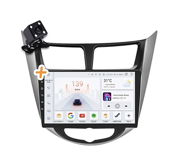 Магнітола для Hyundai Accent 2010-2016 4/64 ГБ на Android | 4G, QLED-экран, GPS, Bluetooth