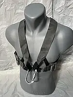 Система грудная страховочная «Скаут» (серая) - для промальпа, альпинизма, спелеологии, веревочных парков