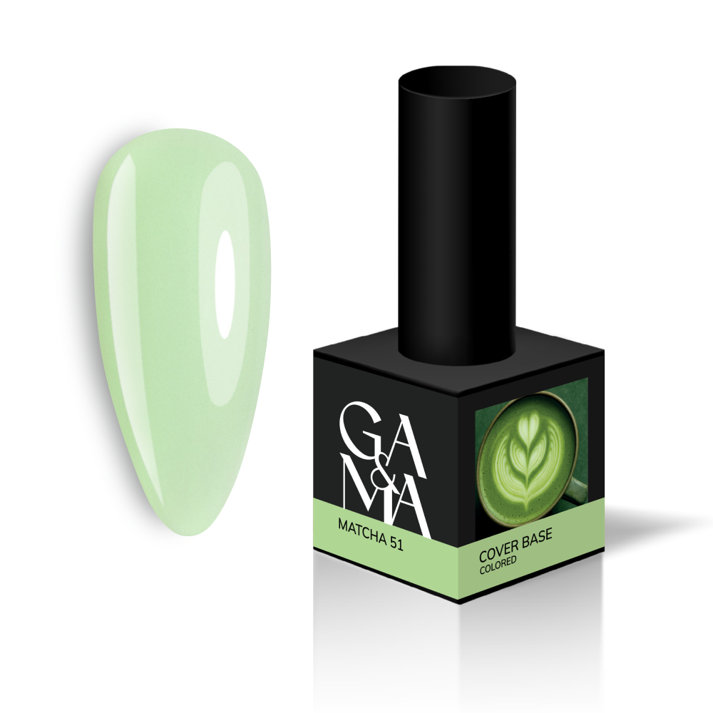 Камуфлююча база Ga&Ma Cover base Colored 051 Matcha, 15 мл, фото 1