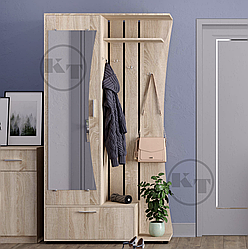 Компактна передпокій 110 см з дзеркалом та гачками Юлія Компаніт