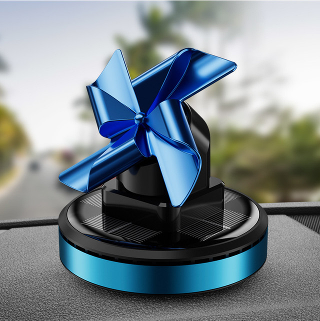 Ароматизатор в авто на солнечных батареях с вращающейся лопастью Бант Синий Ароматизатор в авто на солнечных батареях с вращающейся лопастью Бант Синий