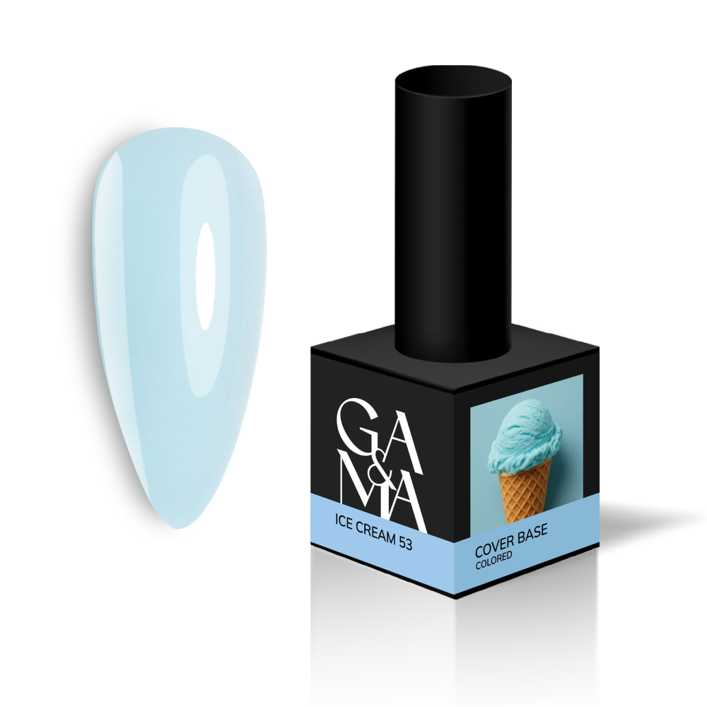 Камуфлююча база Ga&Ma Cover base Colored 053 Ice Cream морозиво, 15 мл, фото 1