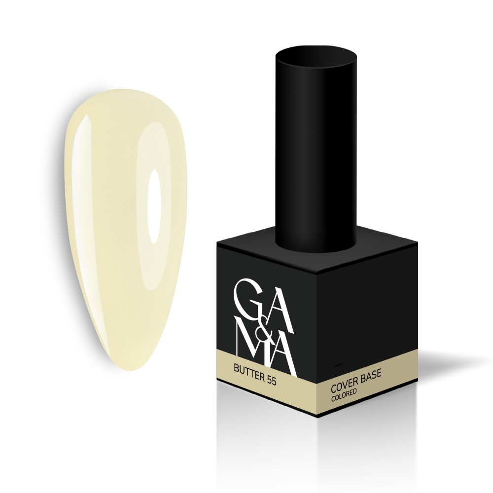 Камуфлююча база Ga&Ma Cover base Colored 055 Light Butter світле вершкове масло, 15 мл, фото 1