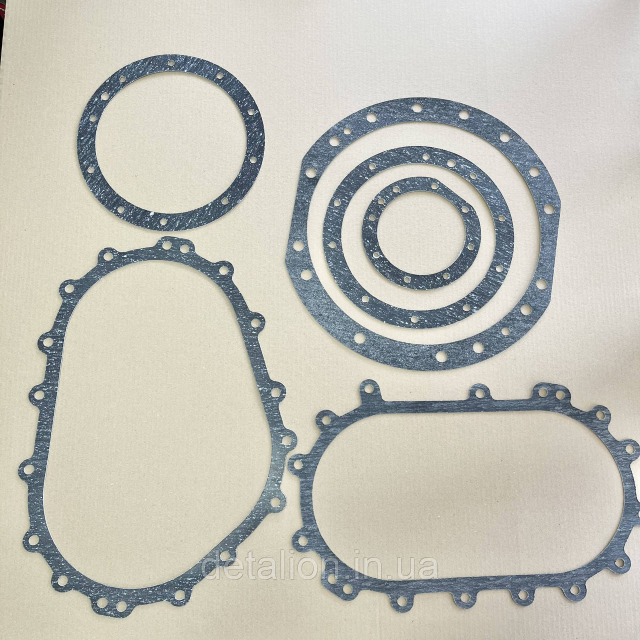 Ремкомплект прокладок середнього моста Євро-2 (5 найменувань) пароніт для КамАЗ 6520-2500009, фото 1